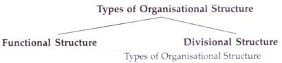 संगठनात्मक संरचना के प्रकार