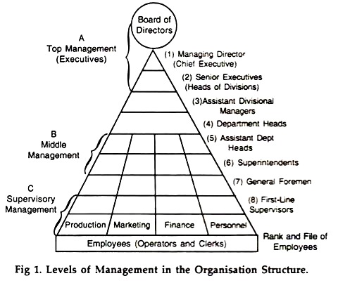 Levels of Management in the Organisation Structure