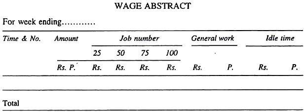 Wage Abstract