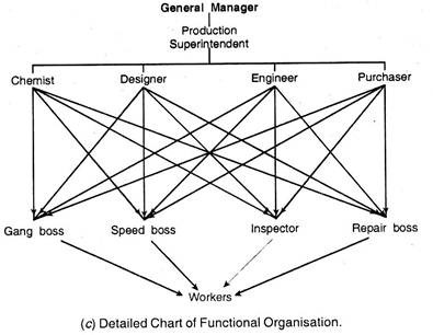 Detailed Chart of Functional Organisation