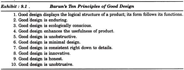 बरुन के अच्छे डिजाइन के दस सिद्धांत