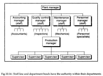 Staff Line and Department Heads