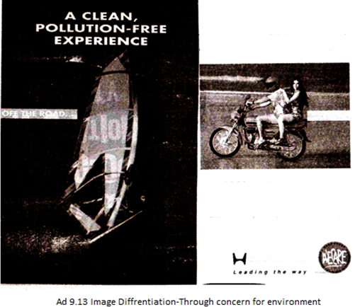 Image Differentiation-Through concern for environment
