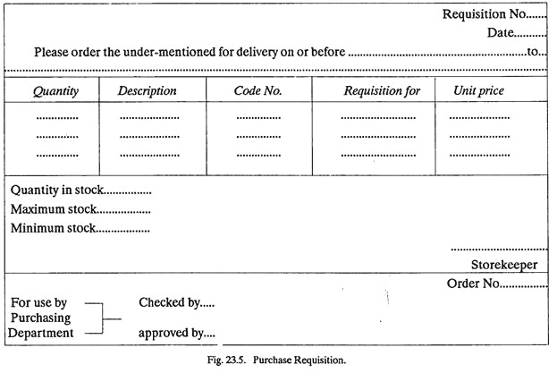 Purchase Requisition