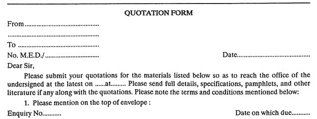 Quotation Form