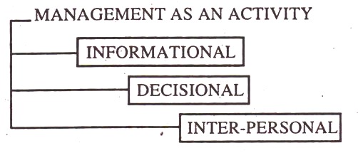 Classification of Management Activities