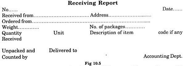 Receiving Report