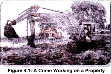 Crane Working on a Property