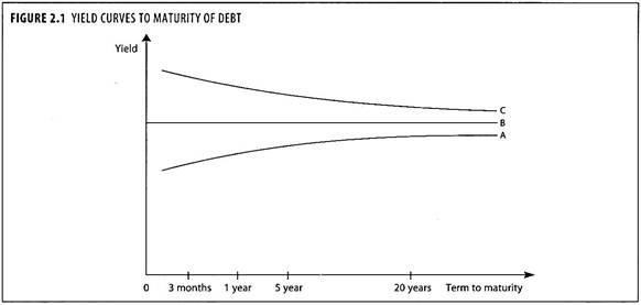 Yield Curves to Maturity of Debt