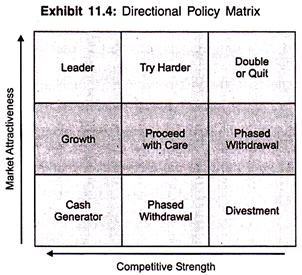 directional policy matrix model